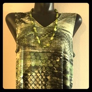 Women In Control NWT Shirt Necklace Combo Set